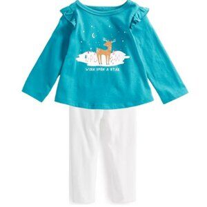 NWT. FIRST IMPRESSIONS Baby Girls "Wish Upon A Star" 2-Pc Set